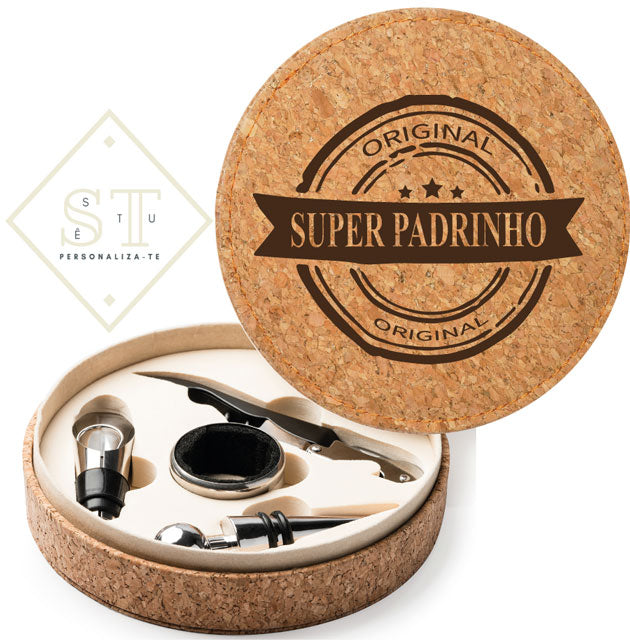 Conjunto vinho Super Padrinho Original - Sê-Tu